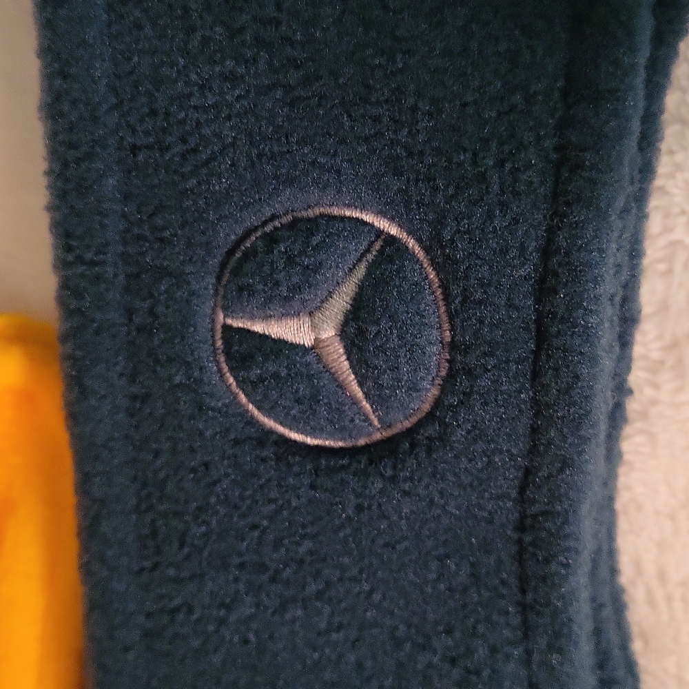 NWT Mercedes Benz Logo Fleece Ear Warmer Headband - Hunter Green
